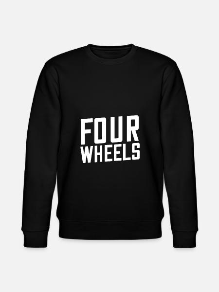 Four wheels - Stanley/Stella CHANGER Unisex Organic Sweatshirt - black