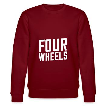 Four wheels - Stanley/Stella Unisex Bio-Sweatshirt CHANGER  - Burgunderrot - Vorne - Nik (191cm) & Marisol (170cm)