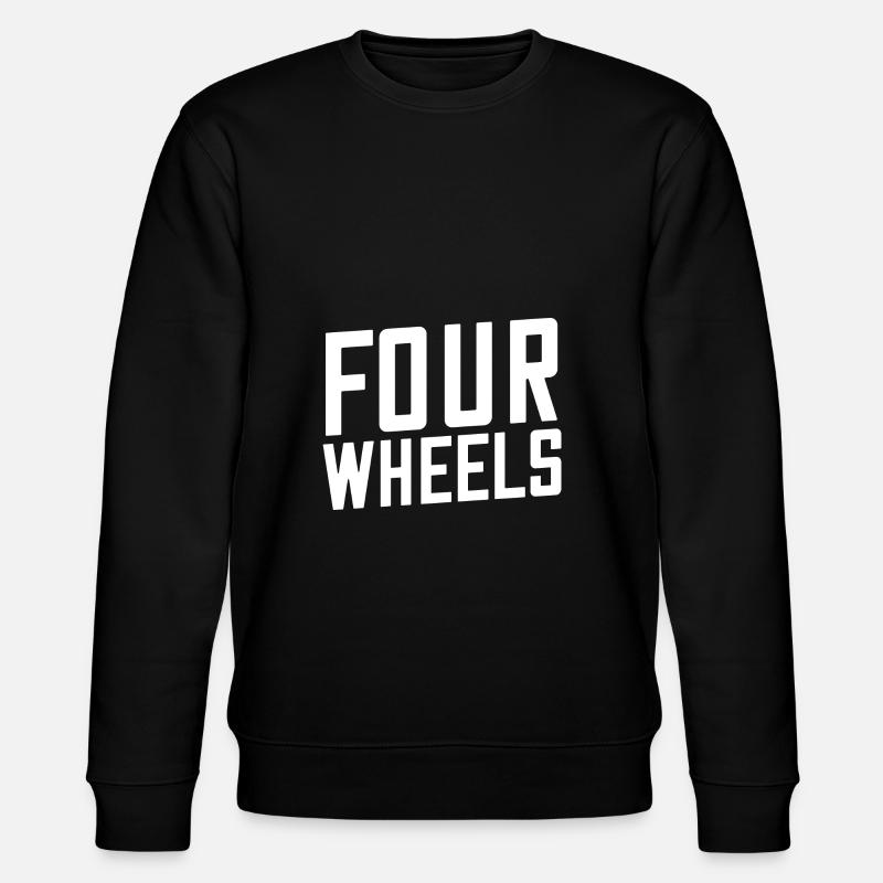 Four wheels - Stanley/Stella Unisex Bio-Sweatshirt CHANGER  - Schwarz