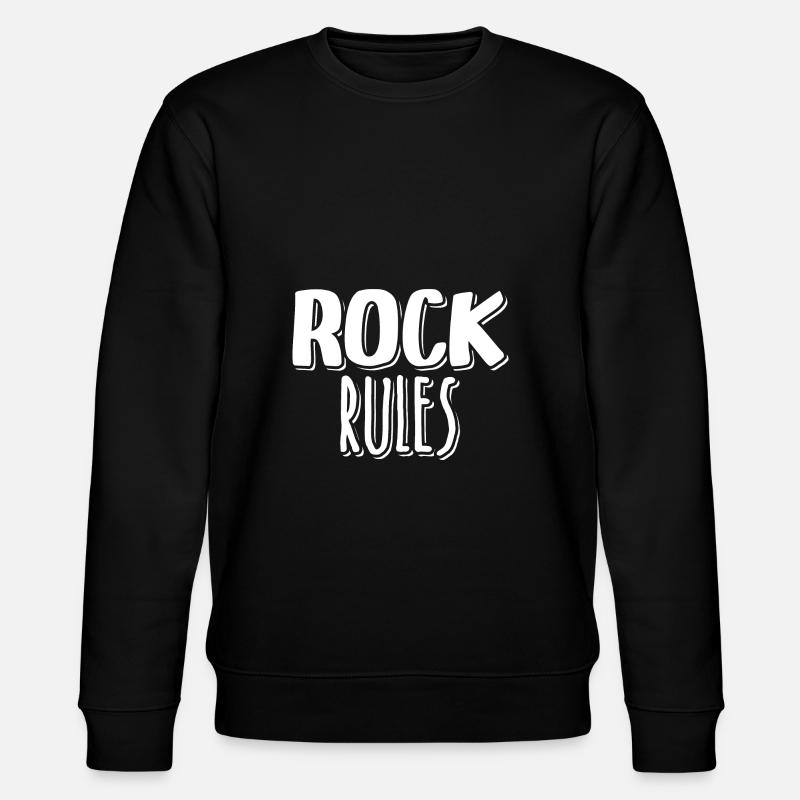 Rock Rules - Stanley/Stella CHANGER Unisex Organic Sweatshirt - black