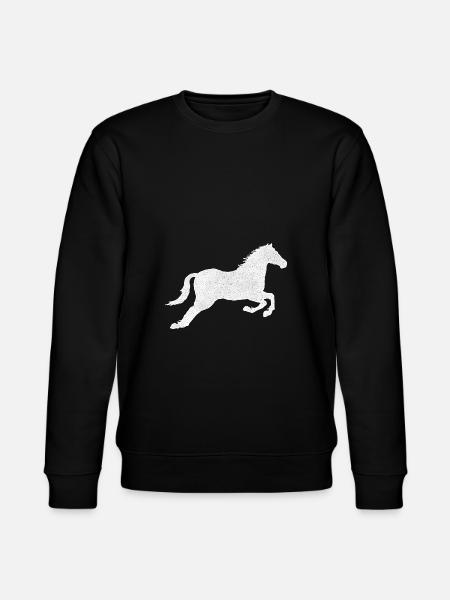 Pferd - Stanley/Stella Unisex Bio-Sweatshirt CHANGER - Schwarz