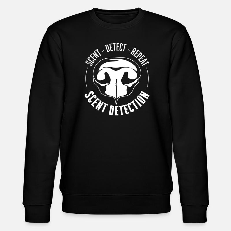 SCENT DETECTION Hundetraining Hunde Suchhunde - Stanley/Stella Unisex Bio-Sweatshirt CHANGER - Schwarz