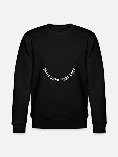Train hard fight easy - Stanley/Stella CHANGER Unisex Organic Sweatshirt - black