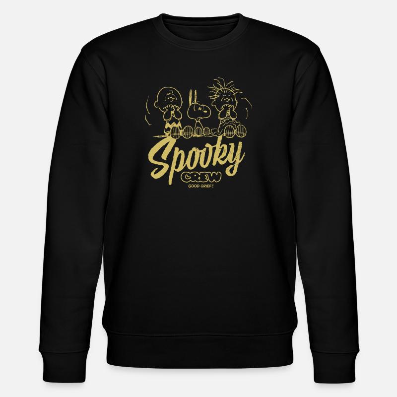 Peanuts Halloween-Design Spooky Crew - Stanley/Stella Unisex Bio-Sweatshirt CHANGER  - Schwarz