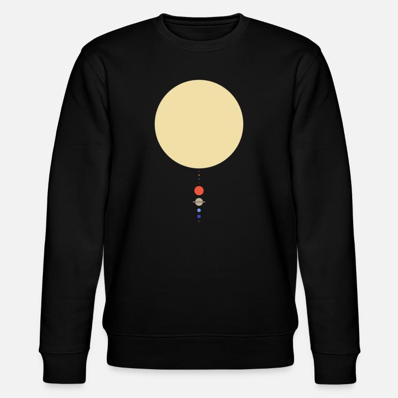 Minimales Sonnensystem - Stanley/Stella Unisex Bio-Sweatshirt CHANGER - Schwarz