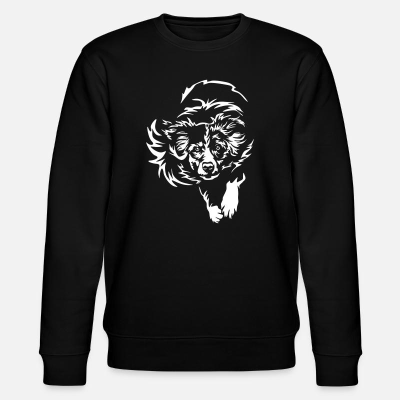 Australian Shepherd "Black Edition" - Stanley/Stella CHANGER Unisex Organic Sweatshirt - black