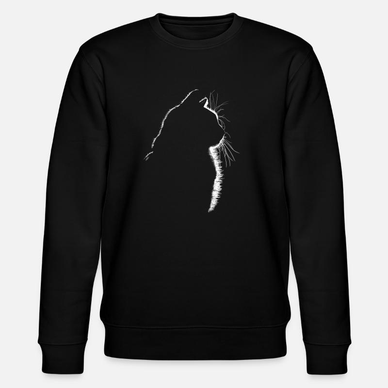 Cat - Stanley/Stella CHANGER Unisex Organic Sweatshirt - black