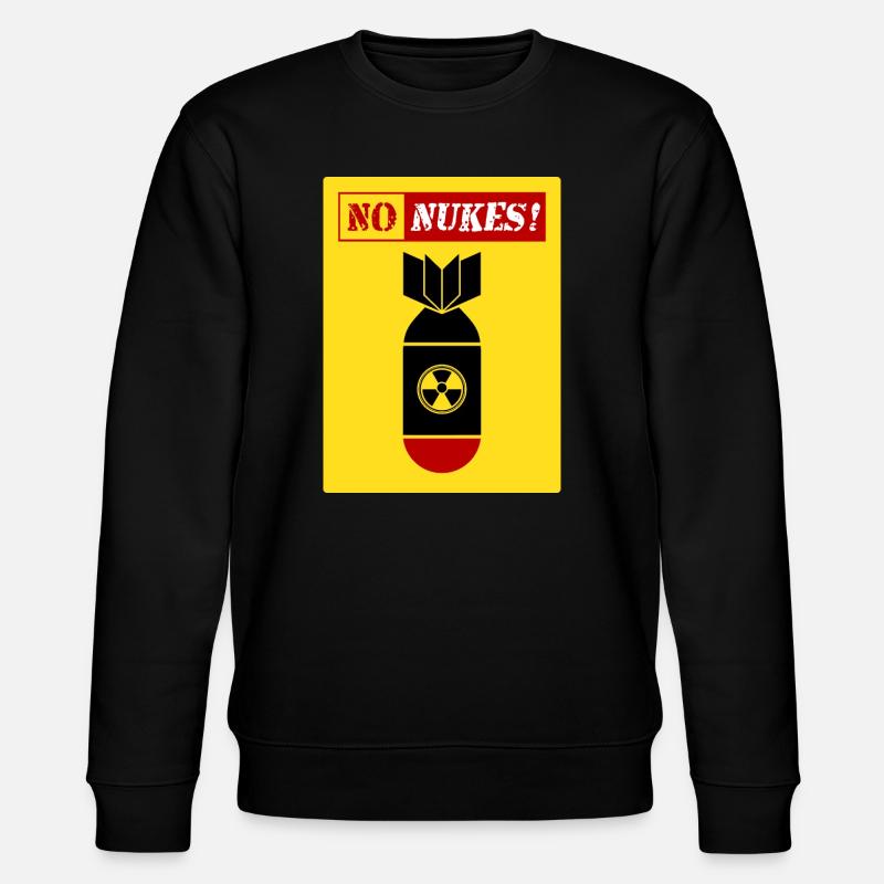 ANTI-ATOMWAFFEN | KEINE ATOMWAFFENBEWEGUNG - Stanley/Stella Unisex Bio-Sweatshirt CHANGER  - Schwarz