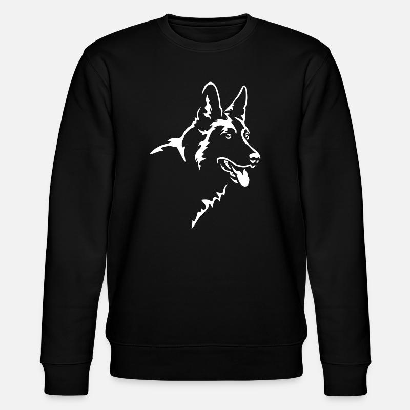 German Shepherd Head "Black Edition" - Stanley/Stella CHANGER Unisex Organic Sweatshirt - black