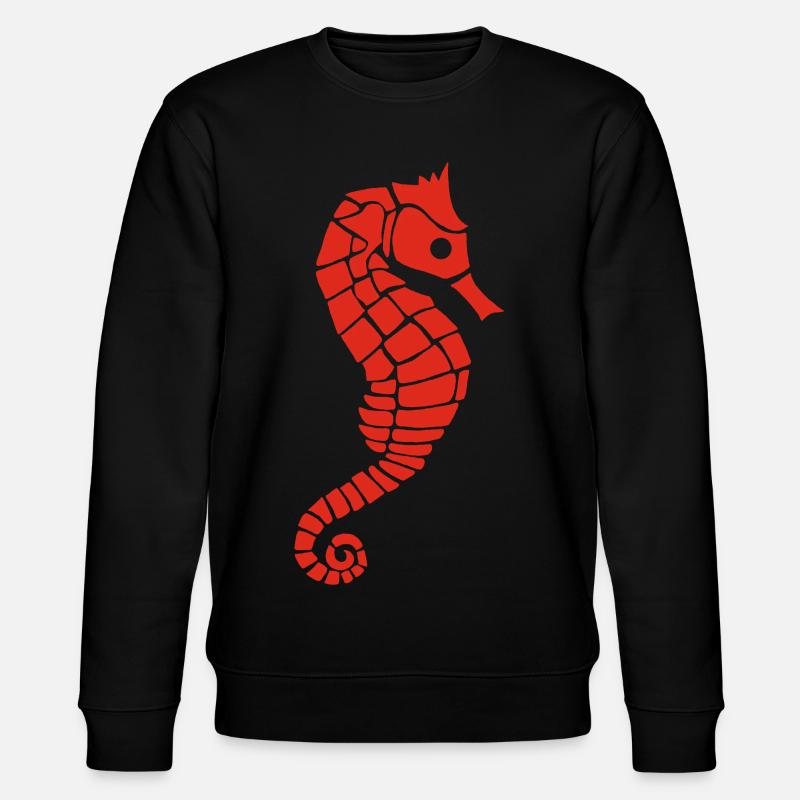 Hippocampe rouge - Sweat bio CHANGER Stanley/Stella Unisexe - noir