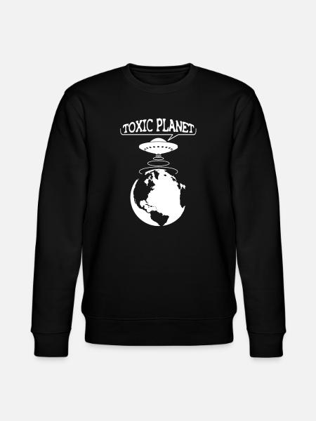 Toxic Planet - UFO ecology - Stanley/Stella CHANGER Unisex Organic Sweatshirt - black