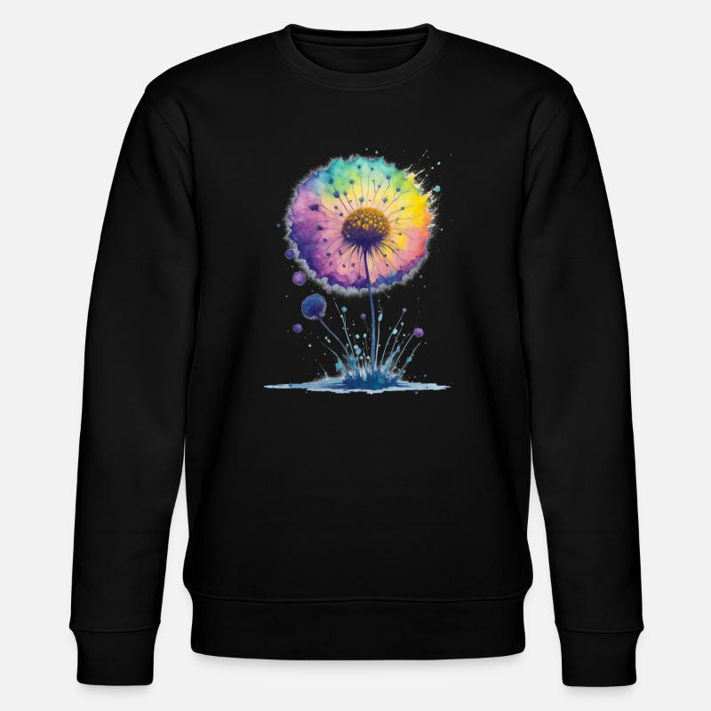 Fleur - Sweat bio CHANGER Stanley/Stella Unisexe - noir