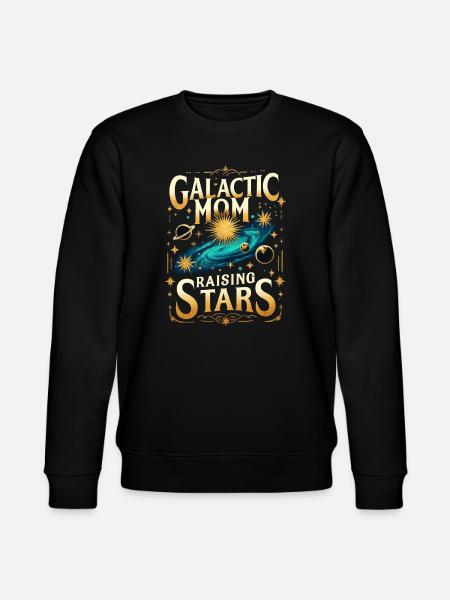 Galactic Mom Raising Stars - Stanley/Stella CHANGER Unisex Organic Sweatshirt - black