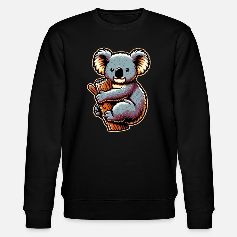 Koala - Stanley/Stella Unisex Bio-Sweatshirt CHANGER  - Schwarz