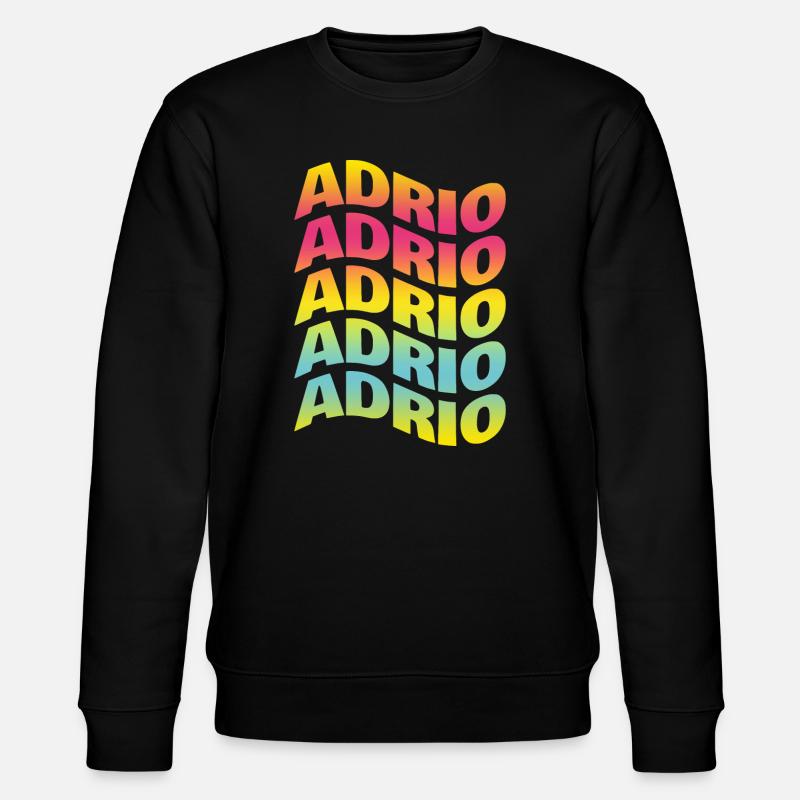 Adrio wave effect t-shirt gift idea - Stanley/Stella CHANGER Unisex Organic Sweatshirt - black
