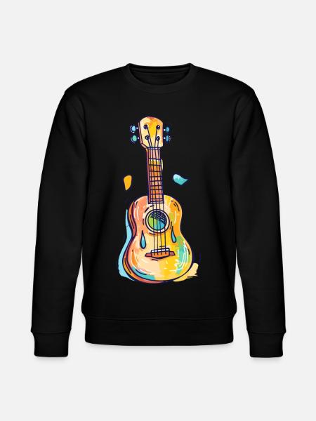 Ukulele Comic Look - Stanley/Stella Unisex Bio-Sweatshirt CHANGER - Schwarz
