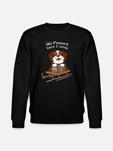 St. Bernard Dog - Stanley/Stella CHANGER Unisex Organic Sweatshirt - black
