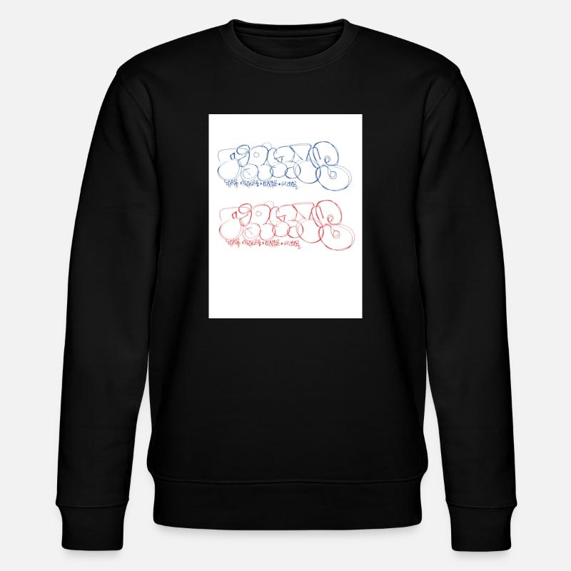 Paris Bubble Paris Throw-up Paris Graffiti - Stanley/Stella Unisex Bio-Sweatshirt CHANGER  - Schwarz