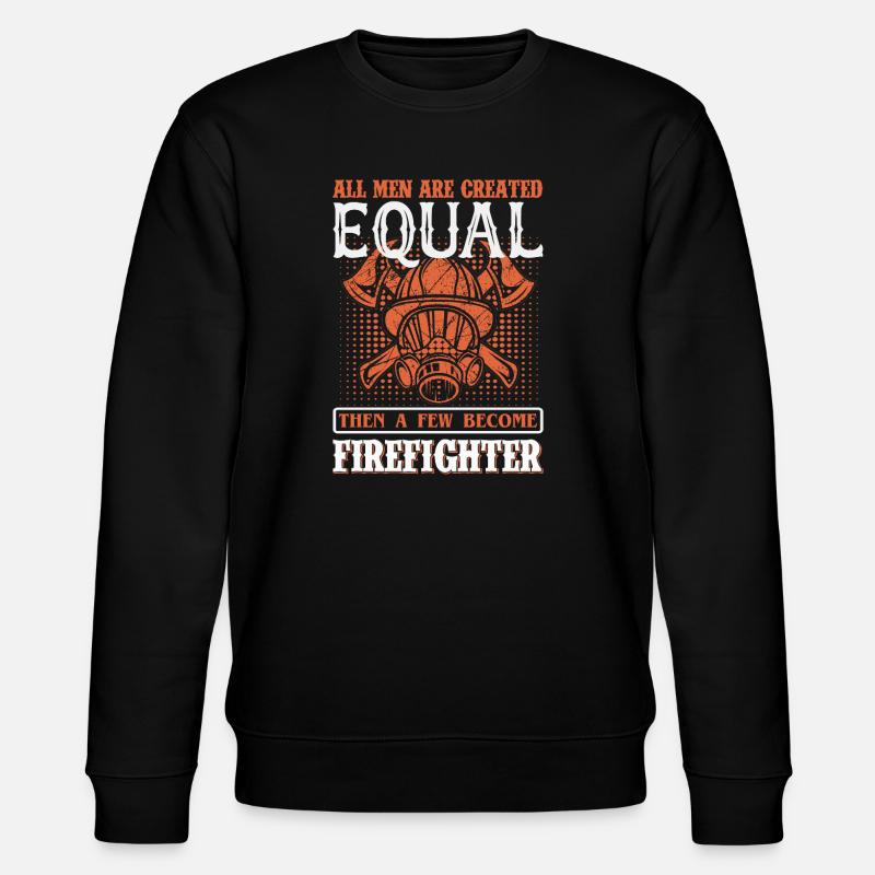 Pompier - Sweat bio CHANGER Stanley/Stella Unisexe - noir