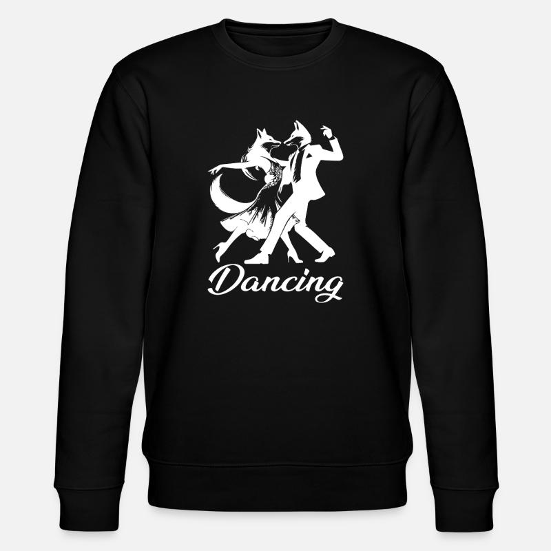 Tango Füchse Design – Dancing - Stanley/Stella Unisex Bio-Sweatshirt CHANGER - Schwarz