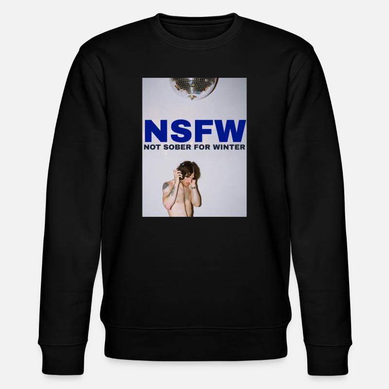 NSFW Not Sober For Winter  - Stanley/Stella Unisex Bio-Sweatshirt CHANGER  - Schwarz