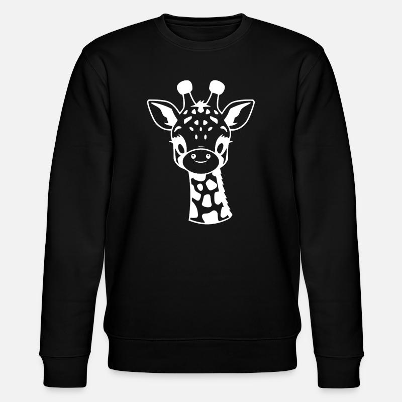 Giraffe - Stanley/Stella Unisex Bio-Sweatshirt CHANGER  - Schwarz