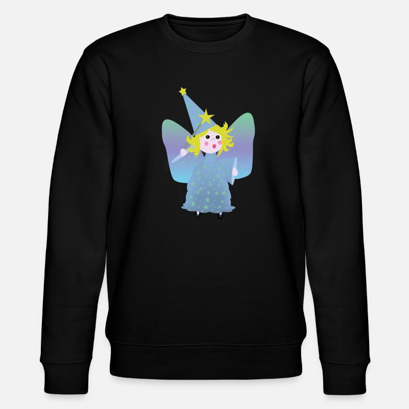 Petite Fée Magicienne aux Étoiles - Sweat bio CHANGER Stanley/Stella Unisexe - noir