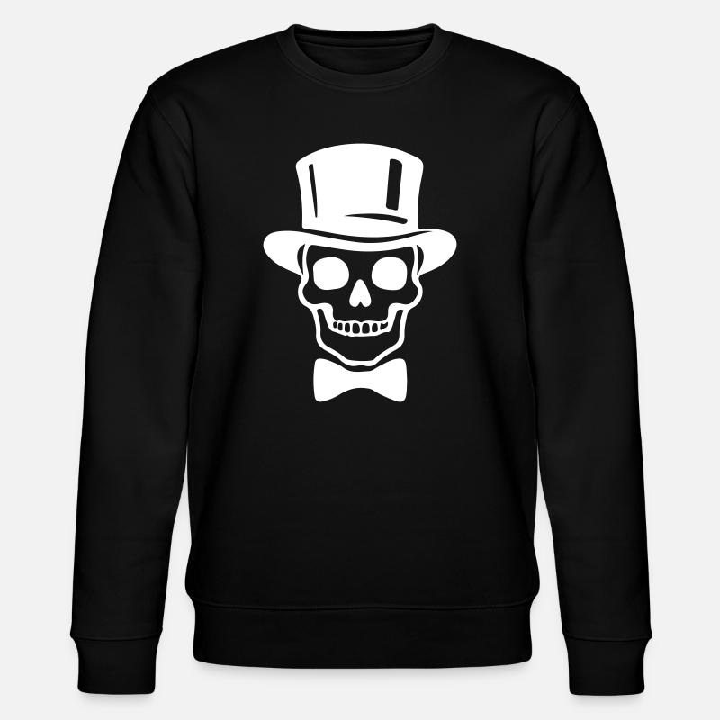 Groom Skull Icon Jga - Stanley/Stella CHANGER Unisex Organic Sweatshirt - black