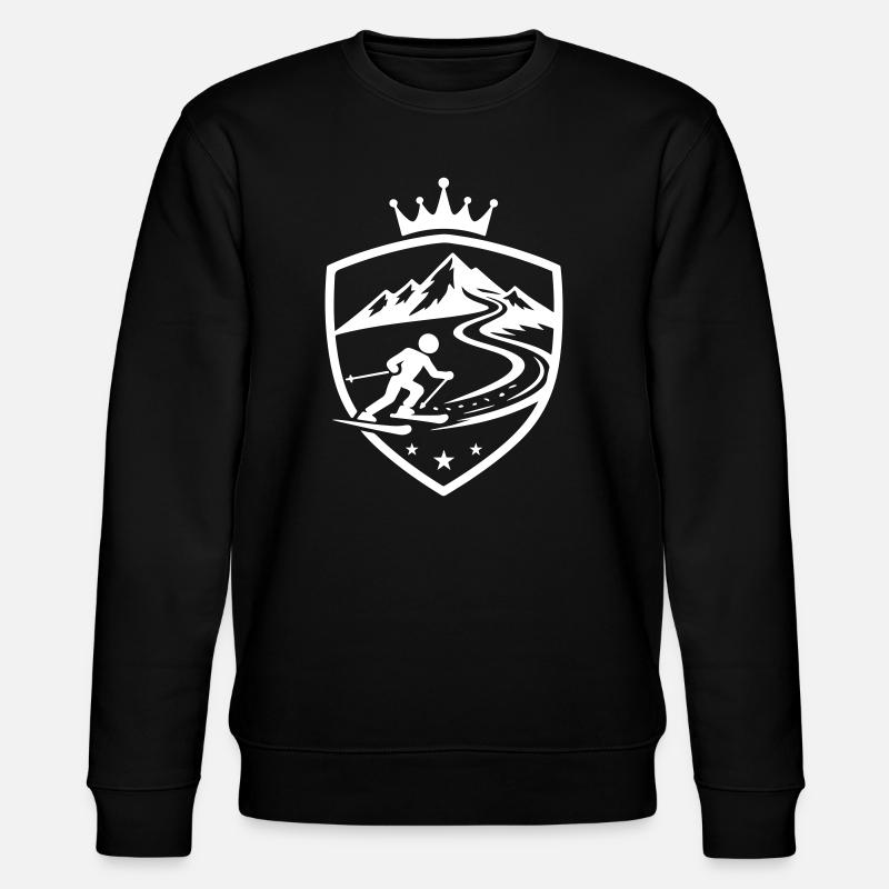 Ski Piste Wappen - Stanley/Stella Unisex Bio-Sweatshirt CHANGER  - Schwarz
