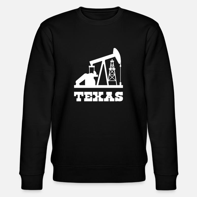 Texas Oilfield Pumpjack Design - Stanley/Stella Unisex Bio-Sweatshirt CHANGER  - Schwarz