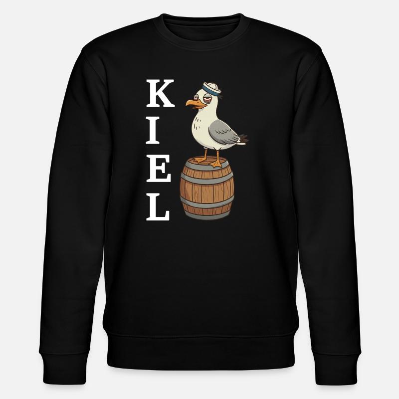Mouette de Kiel - Sweat bio CHANGER Stanley/Stella Unisexe - noir