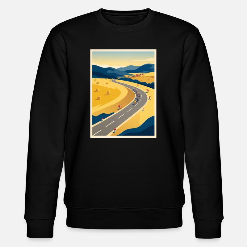 Route de juillet - Souvenir du cyclisme - Sweat bio CHANGER Stanley/Stella Unisexe - noir