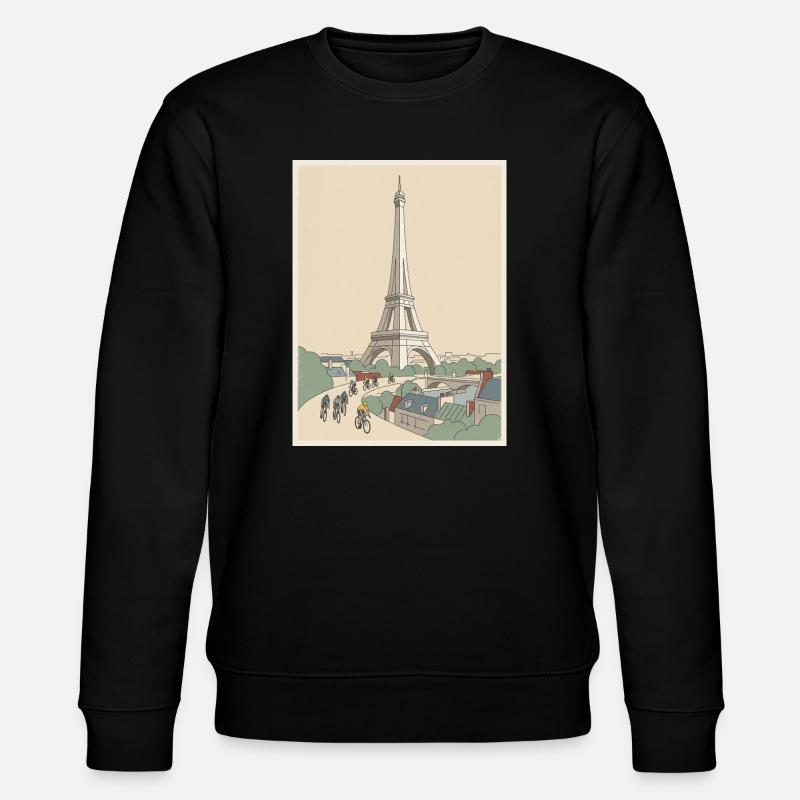 Paris Ride — Cycling Memory - Stanley/Stella CHANGER Unisex Organic Sweatshirt - black