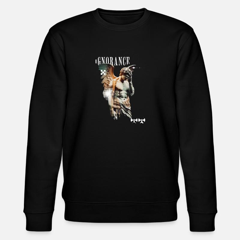Ignoranz Statuen Collage - Stanley/Stella Unisex Bio-Sweatshirt CHANGER  - Schwarz