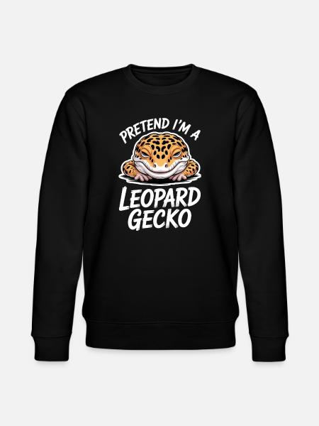 Leopardgecko Sprüche Lustige Leopardgecko Geschenk - Stanley/Stella Unisex Bio-Sweatshirt CHANGER - Schwarz