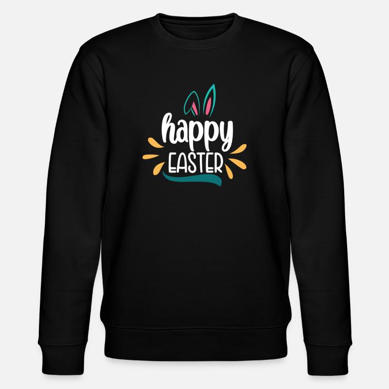 Joyeuses Pâques Frohe Ostern - Sweat bio CHANGER Stanley/Stella Unisexe - noir