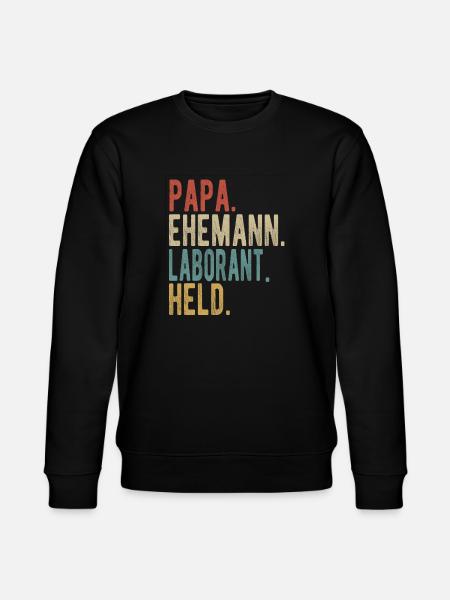 Laborant Papa Ehemann Held - Stanley/Stella Unisex Bio-Sweatshirt CHANGER - Schwarz