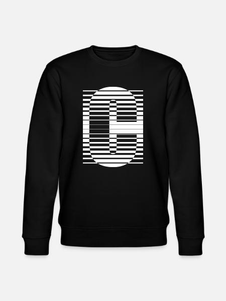 LETTER C - Stanley/Stella CHANGER Unisex Organic Sweatshirt - black