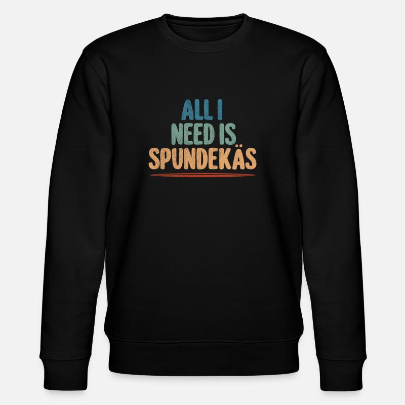 Spundekäs Mainz Meenz dialect food - Stanley/Stella CHANGER Unisex Organic Sweatshirt - black