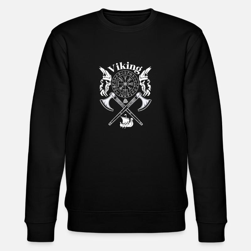 VIKING-Wikinger SYMBOLE-WIKINGER RUNEN - Stanley/Stella Unisex Bio-Sweatshirt CHANGER  - Schwarz