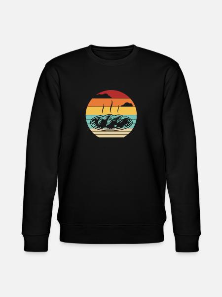 Retro Bröd Maker Bröddeg Bröd Drottning Älskare - Ekologisk sweatshirt CHANGER unisex från Stanley/Stella - svart