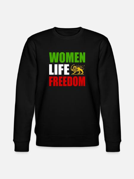 Women life freedom - Stanley/Stella CHANGER Unisex Organic Sweatshirt - black