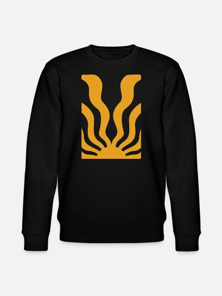 Abstract Flora - Stanley/Stella CHANGER Unisex Organic Sweatshirt - black