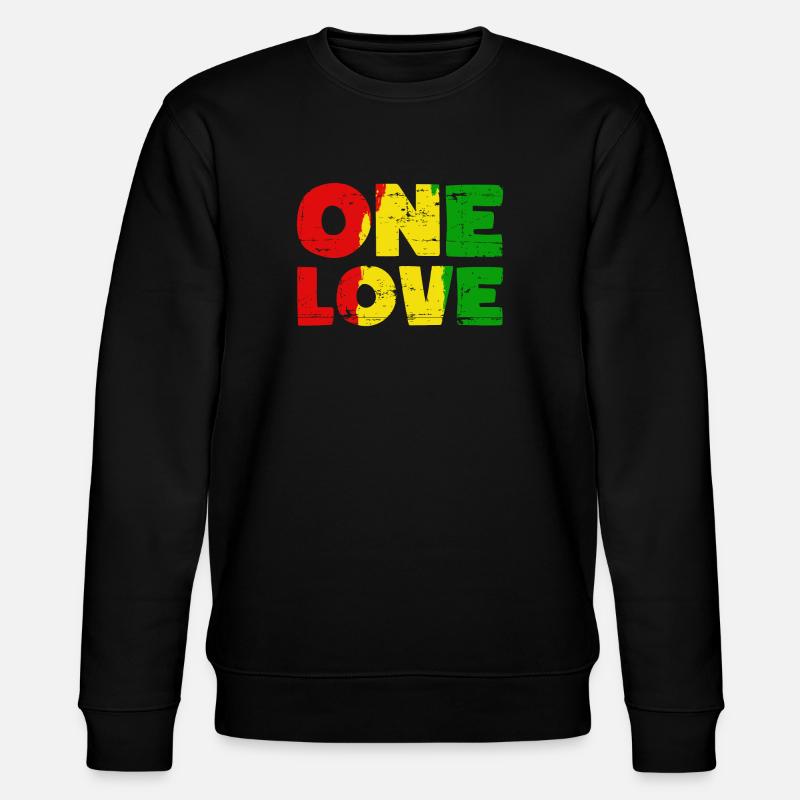 One Love Jamaica - Stanley/Stella Unisex Bio-Sweatshirt CHANGER - Schwarz