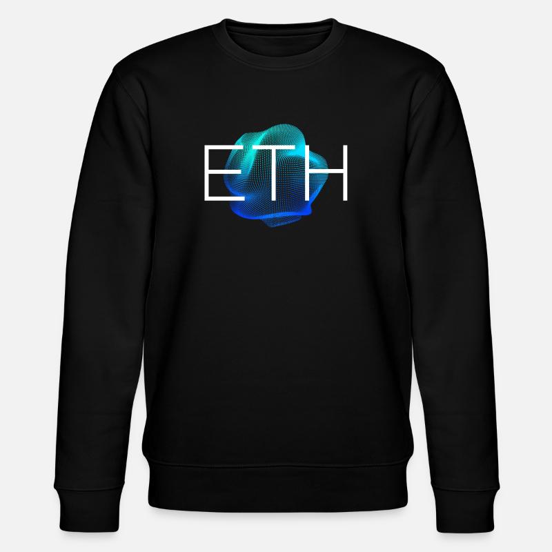 ETH Blockchain Cryptocurrency - Stanley/Stella CHANGER Unisex Organic Sweatshirt - black