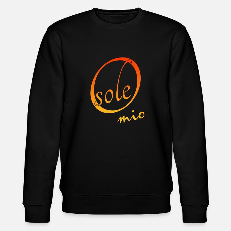 O sole mio flirten Flirtspruch - Stanley/Stella Unisex Bio-Sweatshirt CHANGER  - Schwarz