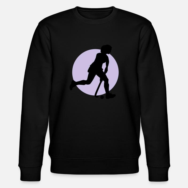 hockey_woman_b_2c - Stanley/Stella Unisex Bio-Sweatshirt CHANGER  - Schwarz