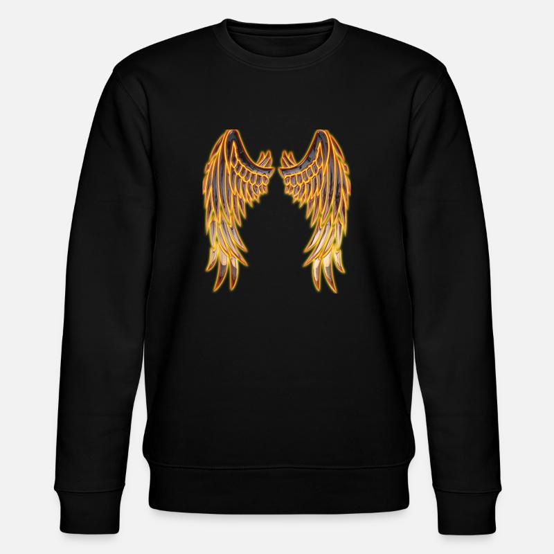 Angel glowing wings - Sweat bio CHANGER Stanley/Stella Unisexe - noir