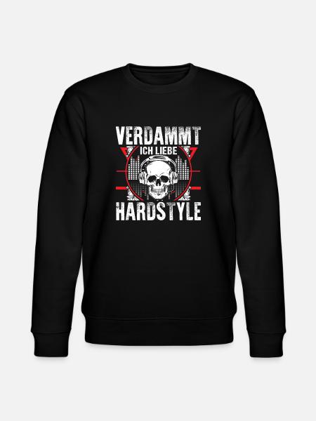 Hardstyle - Ich liebe es - Stanley/Stella Unisex Bio-Sweatshirt CHANGER - Schwarz
