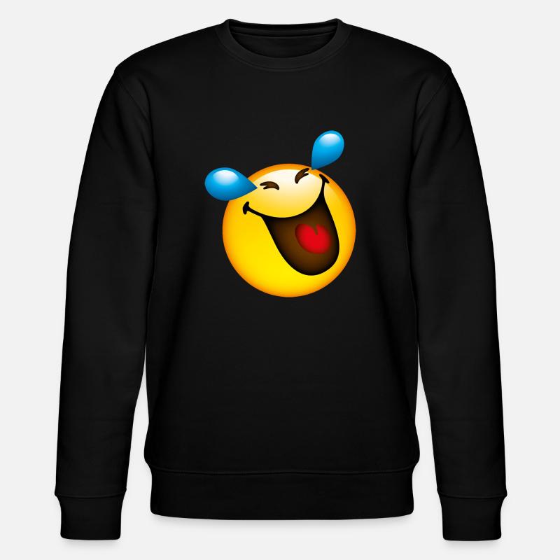 Smiley Smile - Stanley/Stella CHANGER Unisex Organic Sweatshirt - black
